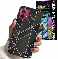 ETUI DO MOTOROLA EDGE 40 NEO - MARMUREK GEOMETRYCZNE WZOR KOBIET + FOLIA