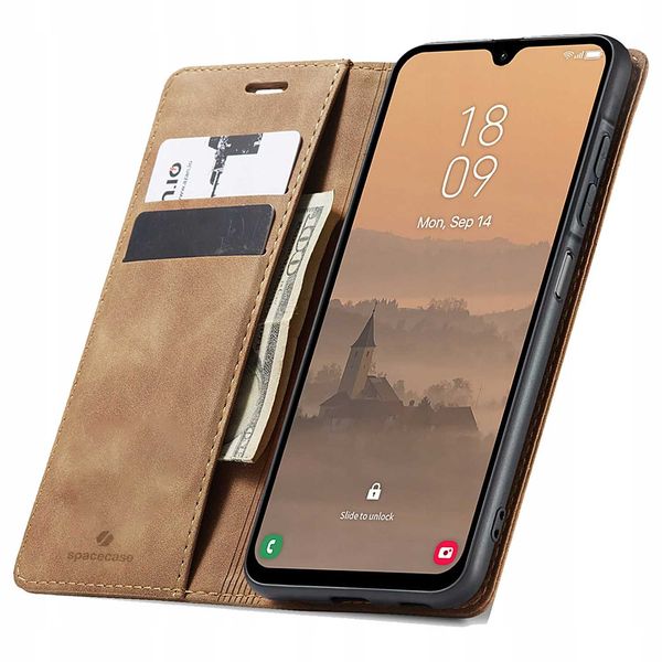 Spacecase Wallet Galaxy A26 Light Brown zdjęcie 1
