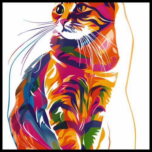 Plakat 60x60cm Nasycony Kot na Arena.pl