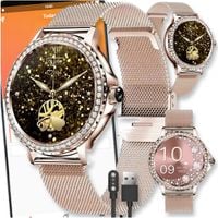 SMARTWATCH WATCH ZEGAREK AMOLED BLUETOOTH ROZMOWY MENU PL DAMSKI SMARTBAND NX19