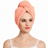 Ręcznik turban do włosów szybkoschnący mikrofibra guzik Aqua-Sport Turban
