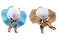 kapelusz damski z kolorową wstążką