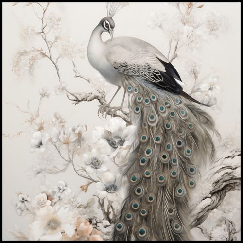 Plakat 100x100cm Pawia Gracja na Arena.pl