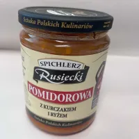 RUSIECKI ZUPA POMIDOROWA 470G Z KURCZAKIEM I RYŻEM SŁOIK