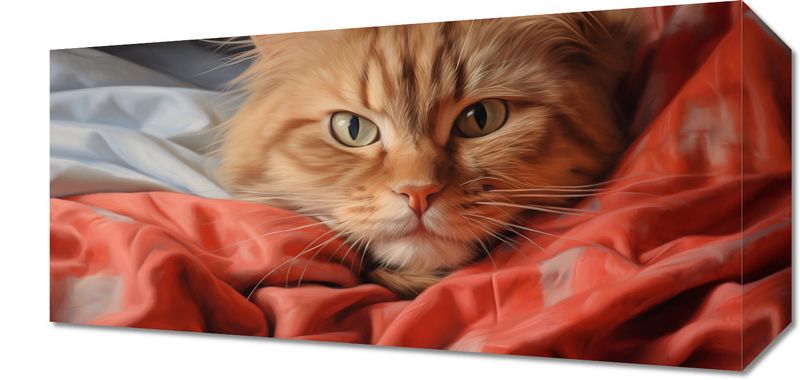 Obraz 40x20cm Mruczący Spokój zdjęcie 1