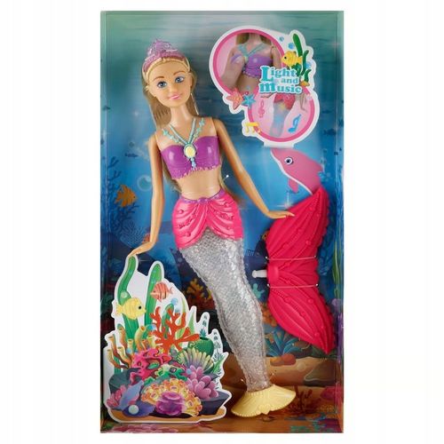 LALKA SYRENKA ZABAWKA DLA DZIECI PREZENT EFEKTY DŹWIĘKOWE ŚWIETLNE ANLILY na Arena.pl