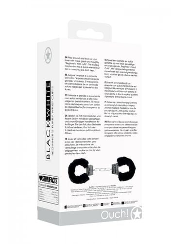 pleasure furry hand cuffs   with quick release button na Arena.pl