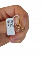 KOLCZYKI SREBRNE DLA DZIEWCZYNKI POZŁACANE SREBRO MOTYLKI ZE SREBRA PR 925