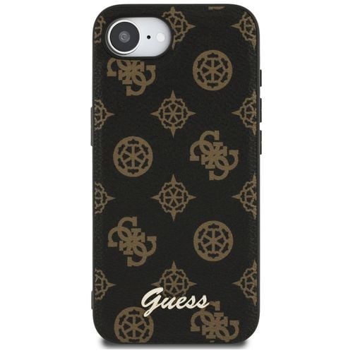 etui guess peony script logo magsafe do  iphone 16e czarny na Arena.pl