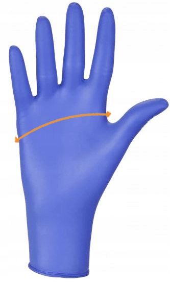 rękawice nitrylowe 100 szt. nitrylex basic dark blue 7-s zdjęcie 13