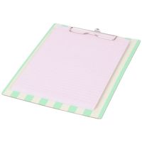 Podkładka z klipsem A5 notes do notatek w linię 80 kartek zielona