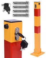 SŁUPEK PARKINGOWY BLOKADA PARKINGOWA SKŁADANA NA KLUCZ ZAPORA MIEJSCA 60 cm