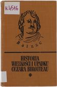 Honoriusz Balzac Historia wielkości i upadku Cezara Birotteau 1956