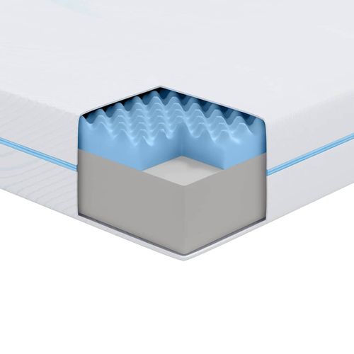 Materac Biały 160 x 200 cm Pianka na Arena.pl