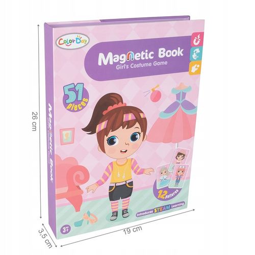 Książka układanka magnetyczna Lalka Ubieranie Dziewczynki Puzzle dla Dzieci na Arena.pl