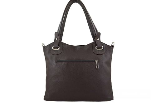 Codzienna duża torebka damska - Brązowa ciemna na Arena.pl