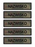 IMIENNIK WOJSKOWY NAZWISKO WOJSKOWE na mundur WZ2010 RZEP WYSOKA JAKOŚĆ x5
