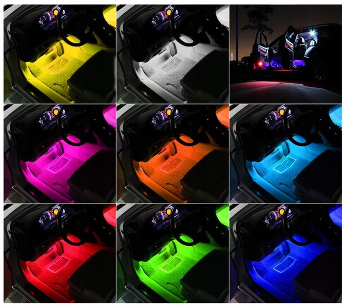 Oświetlenie Interlook LED RGB wnętrza auta zdjęcie 9