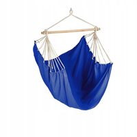 Fotel wiszący krzesło Brazylijskie Huśtawka Hamak Ogrodowy taras Niebieski
