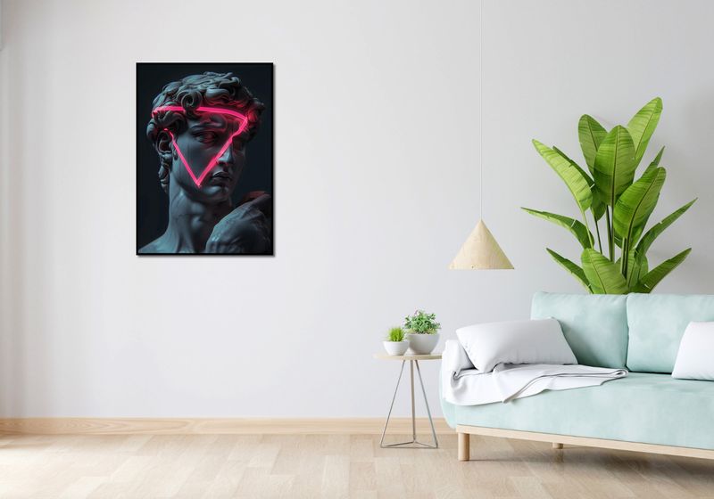 Plakat 64x90cm Neonowy Renesans zdjęcie 4