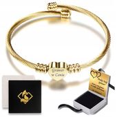 Bransoletka Damska Złota z Sercem Charm 585 Grawer Dla Mamy Dziewczyny