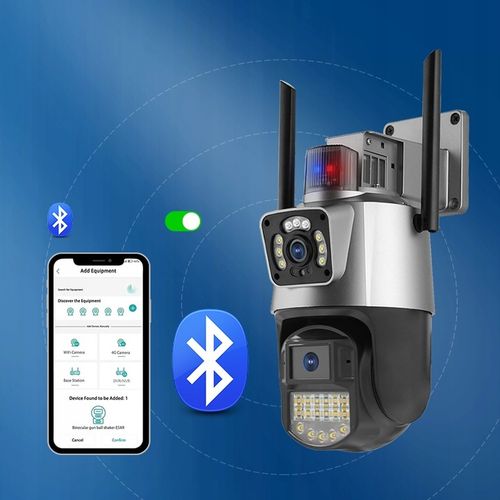 PODWÓJNA KAMERA IP 2W1 ZEWNĘTRZNA OBROTOWA WIFI 2x 3MPx FULL HD+ MONITORING na Arena.pl