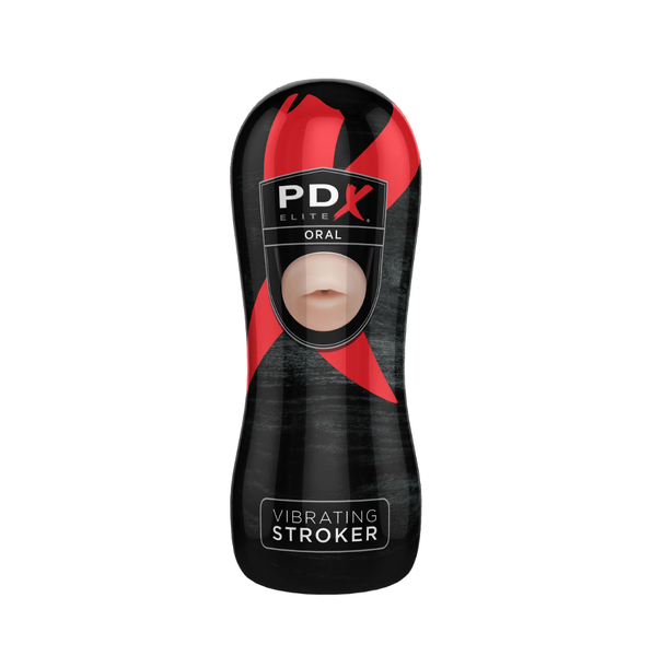 Masturbator Pipedream PDX Elite Vibrating Oral Stroker Light zdjęcie 1