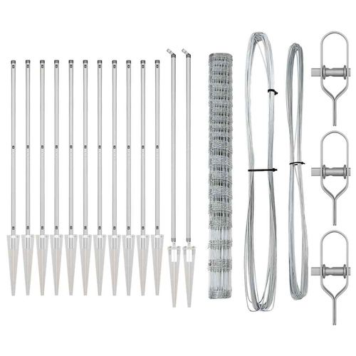 Ogrodzenie pastwiskowe Srebrny 25 x 1.6 m Stal galwanizowana na Arena.pl