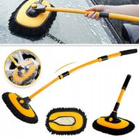 TELESKOPOWA SZCZOTKA MOP DO MYCIA SAMOCHODÓW SZENILOWA GŁÓWKA SZCZOTKI