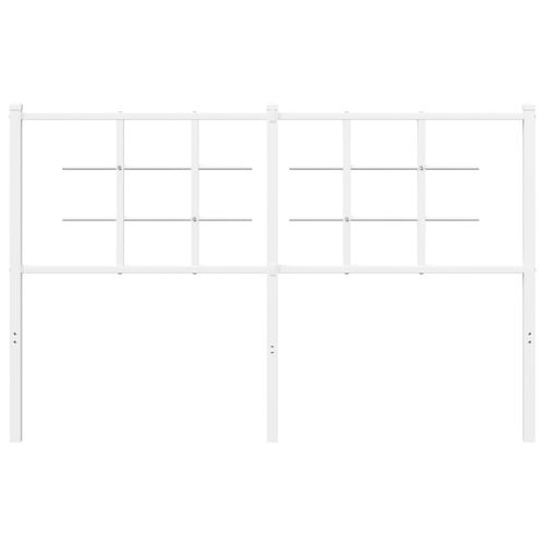 Metalowe wezgłowie, białe, 135 cm na Arena.pl