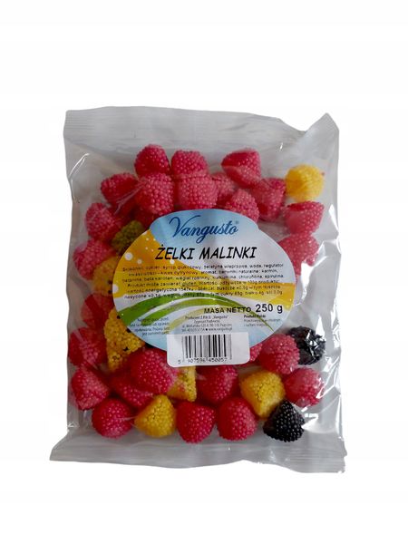 Żelki Vangusto 250g Malinki zdjęcie 1