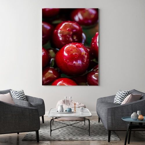 Obraz na płótnie – Canvas, soczyste wiśnie 60x90 na Arena.pl