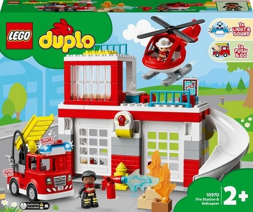 LEGO DUPLO Remiza strażacka i helikopter 10970 na Arena.pl