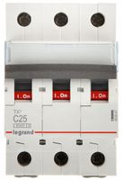 WYŁĄCZNIK NADPRĄDOWY LE-403547 TRÓJFAZOWY 25 A TYP C LEGRAND