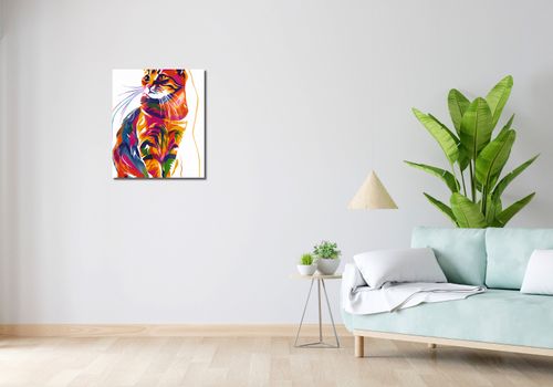 Obraz 50x60cm Nasycony Kot na Arena.pl