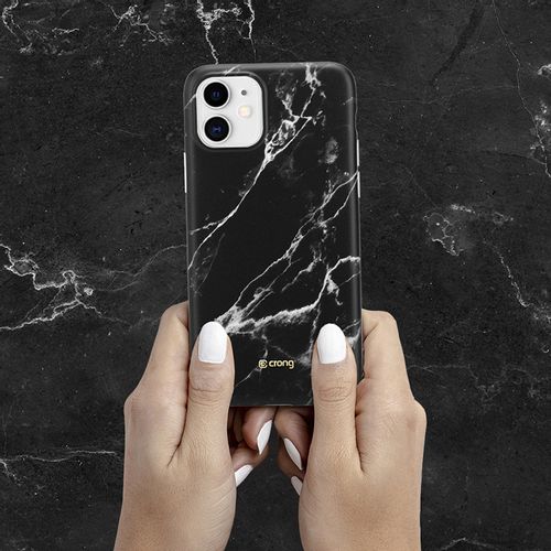 Crong Marble Case – Etui iPhone 11 (czarny) na Arena.pl