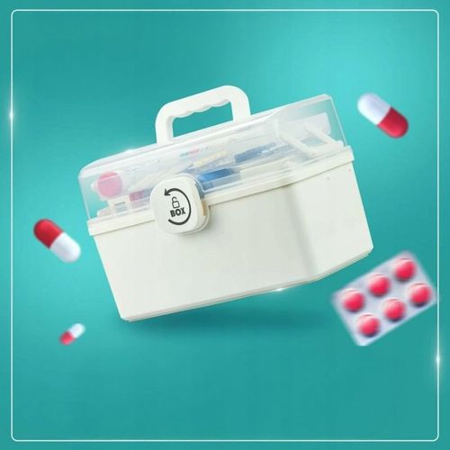 Organizer na leki skrzynka kuferek pojemnik tabletki zamykany na Arena.pl