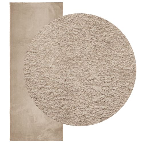 Dywan HUARTE z krótkim włosiem, piaskowy, 80x200 cm na Arena.pl