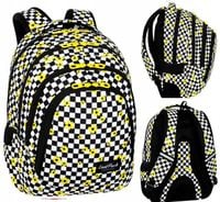 Plecak CoolPack DRAFTER 28 L kwiatki, CHESS FLOW SZACHOWNICA CZARNO BIAŁA