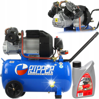 KOMPRESOR OLEJOWY 2-TŁOKOWY SPRĘŻARKA 50L 395L/min 8 BAR 2,2kW 230V 3KM