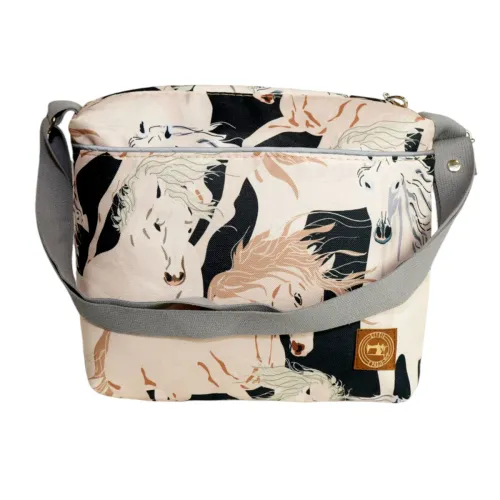 Mała Torebka Damska - Beżowe Konie na Arena.pl
