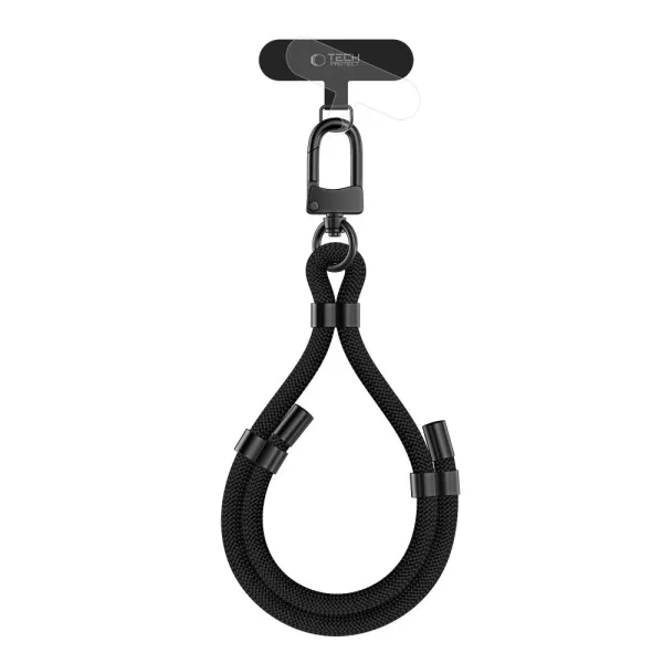 Pasek Tech-Protect C4S Rope Wrist Strap - czarny zdjęcie 1