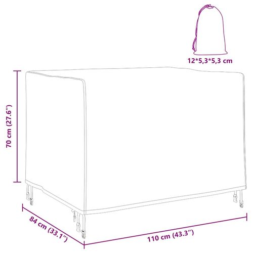 Pokrowiec na meble ogrodowe 110 x 84 x 70 cm na Arena.pl