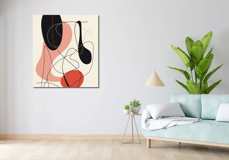 Obraz 90x100cm Wibracje Abstrakcji zdjęcie 2