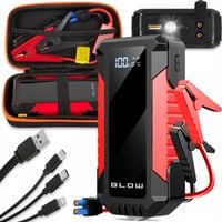 JUMP STARTER ROZRUCH BOOSTER POWERBANK LATARKA MŁOTEK KABLE ZESTAW 12000mAh