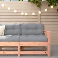 Ogrodowa sofa narożna, lite drewno daglezjowe