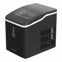 Czarna Kostkarka do lodu 12kg/24h - 120 W Lód co 8,5min