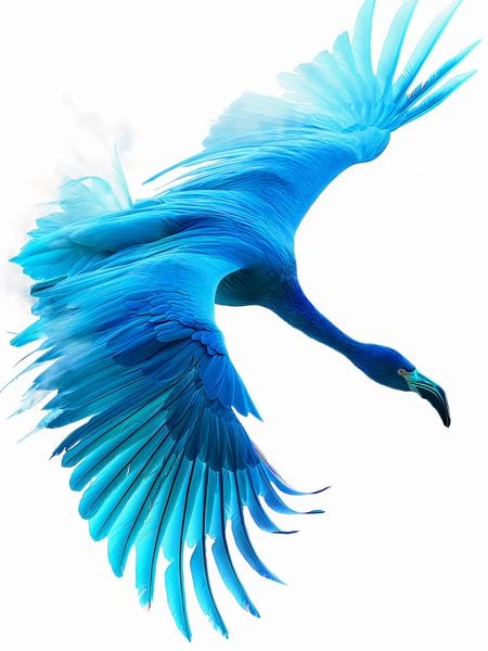 Plakat 60x80cm Błękitny Lot zdjęcie 1