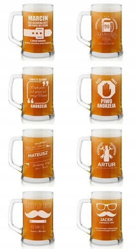 Kufel do Piwa z Grawerem Prezent na Urodziny dla Faceta Taty Dziadka 500 ml na Arena.pl
