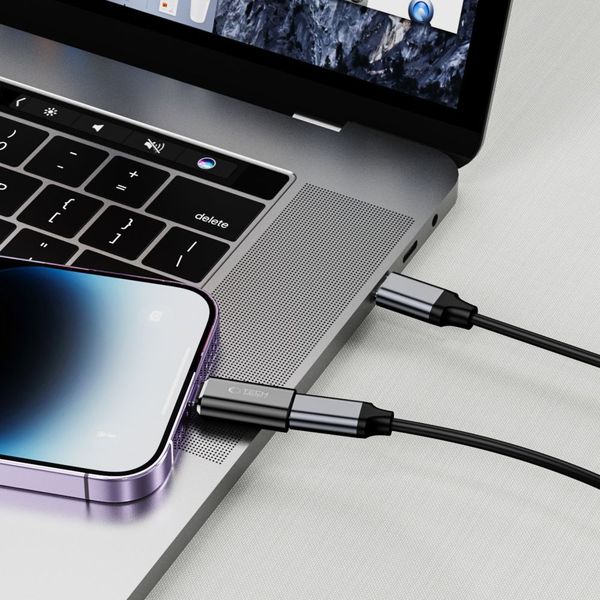 tech-protect ultraboost adapter lightning to type-c black zdjęcie 2